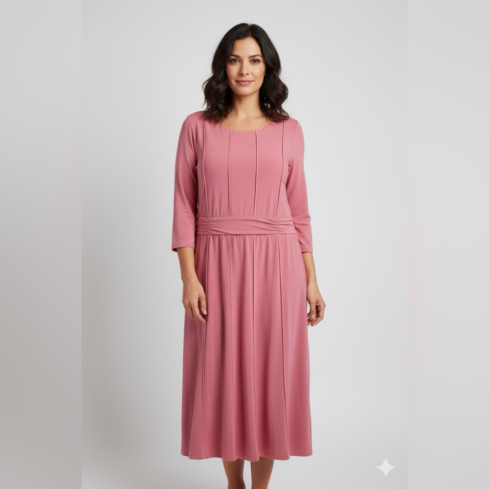 Norm Thompson Sz Medium Modest Dress Long‎ Sleeves
